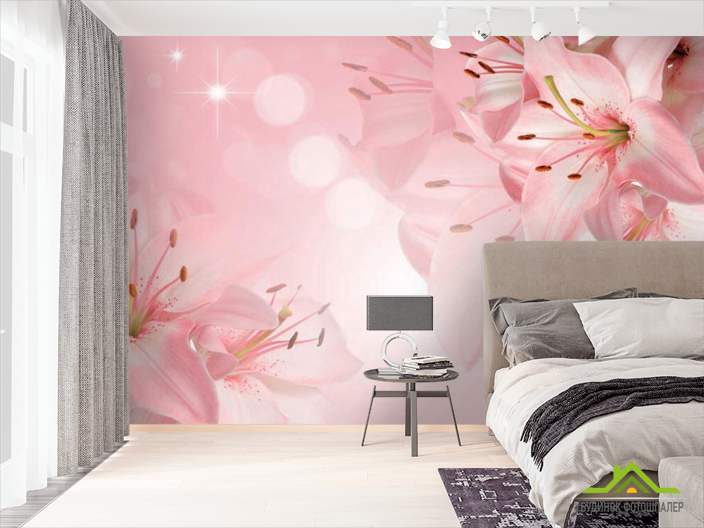 Фотообои Лилии 3д