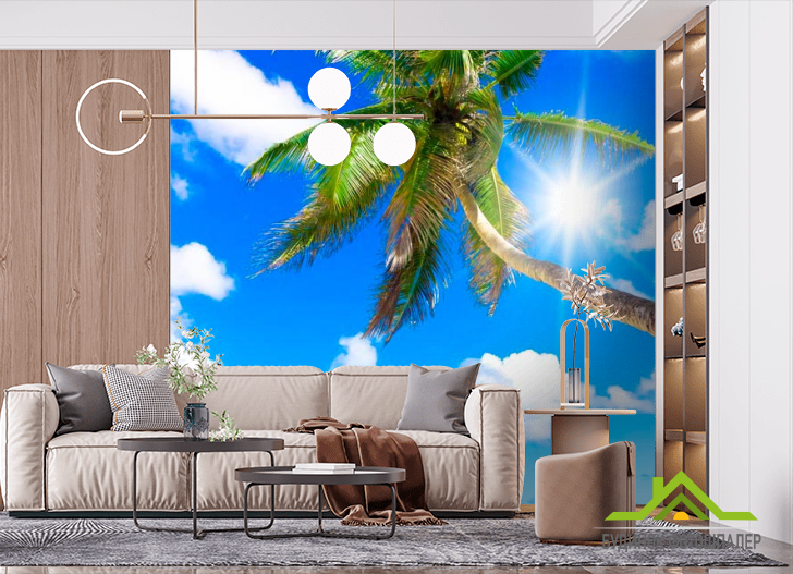 Фотошпалери Опівдні, море, пальми