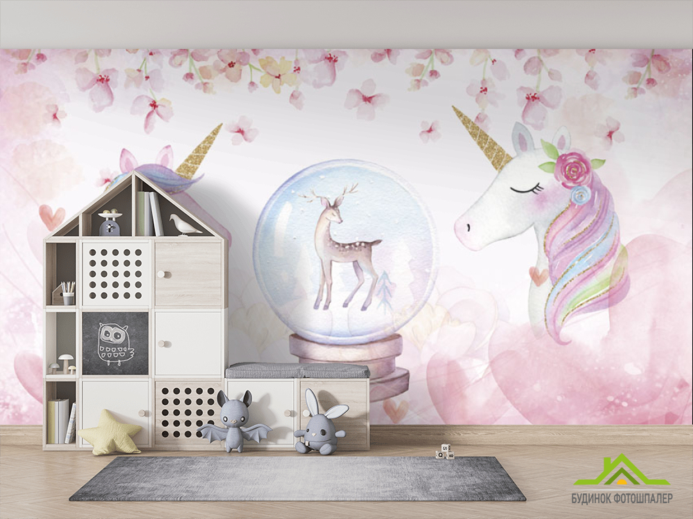 Фотошпалери Рожеві єдинороги