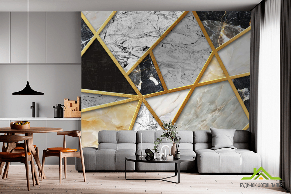 Фотошпалери мозаїка з мармуру