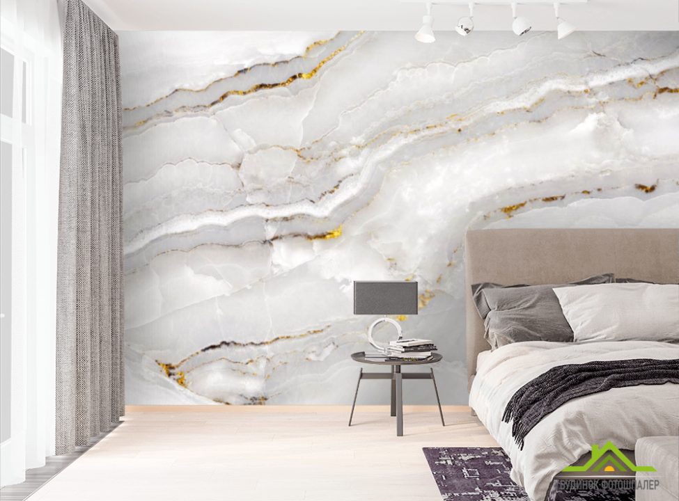 выбрать Фотообои Мрамор белый с золотом Фотообои Мрамор на стену