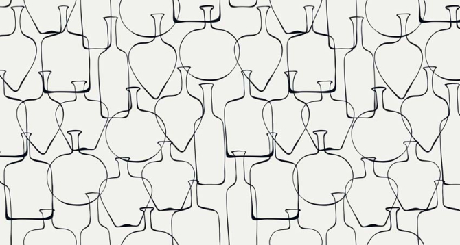 Фотошпалери Патерн з глечиків