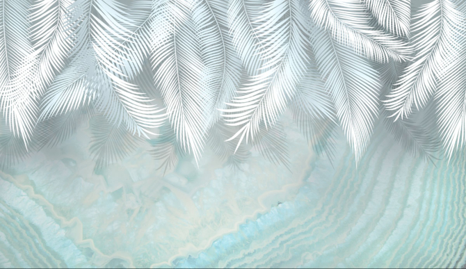 Фотошпалери світлі листя на стіну