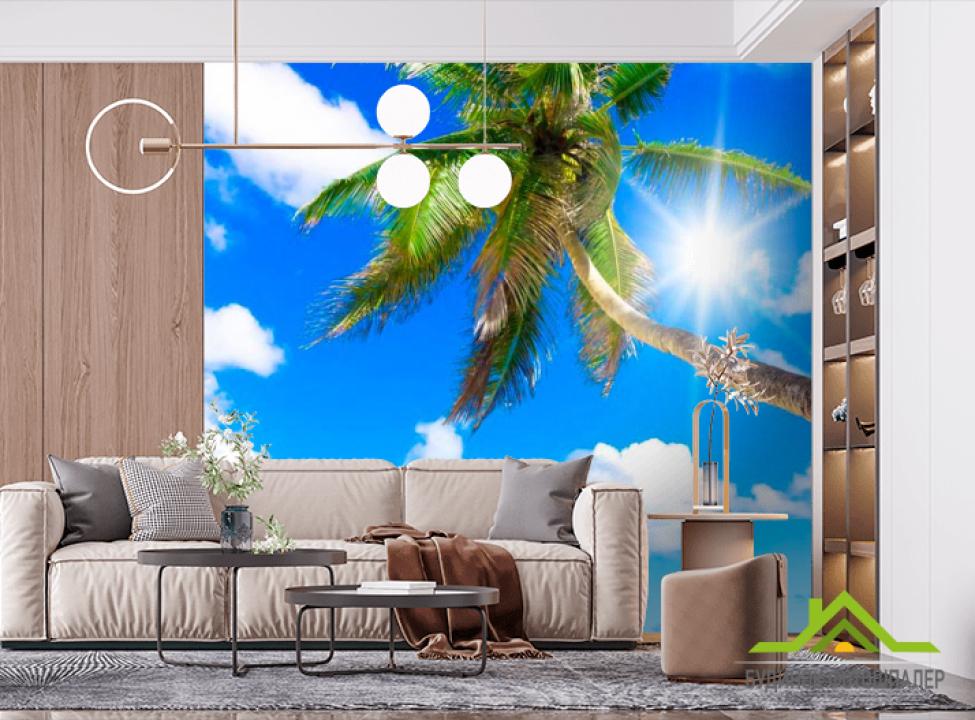 выбрать Фотошпалери Опівдні, море, пальми Фотошпалери Море на стіну