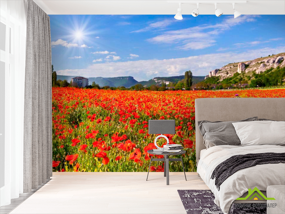 Фотошпалери Поле маків