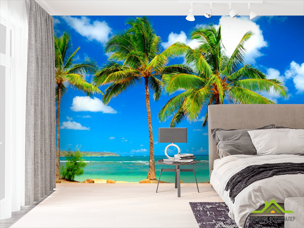 Фотообои Деревья на пляже