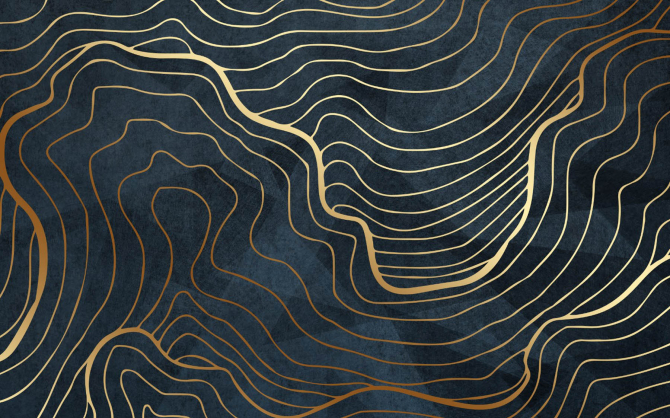 Фотошпалери золоті хвилі