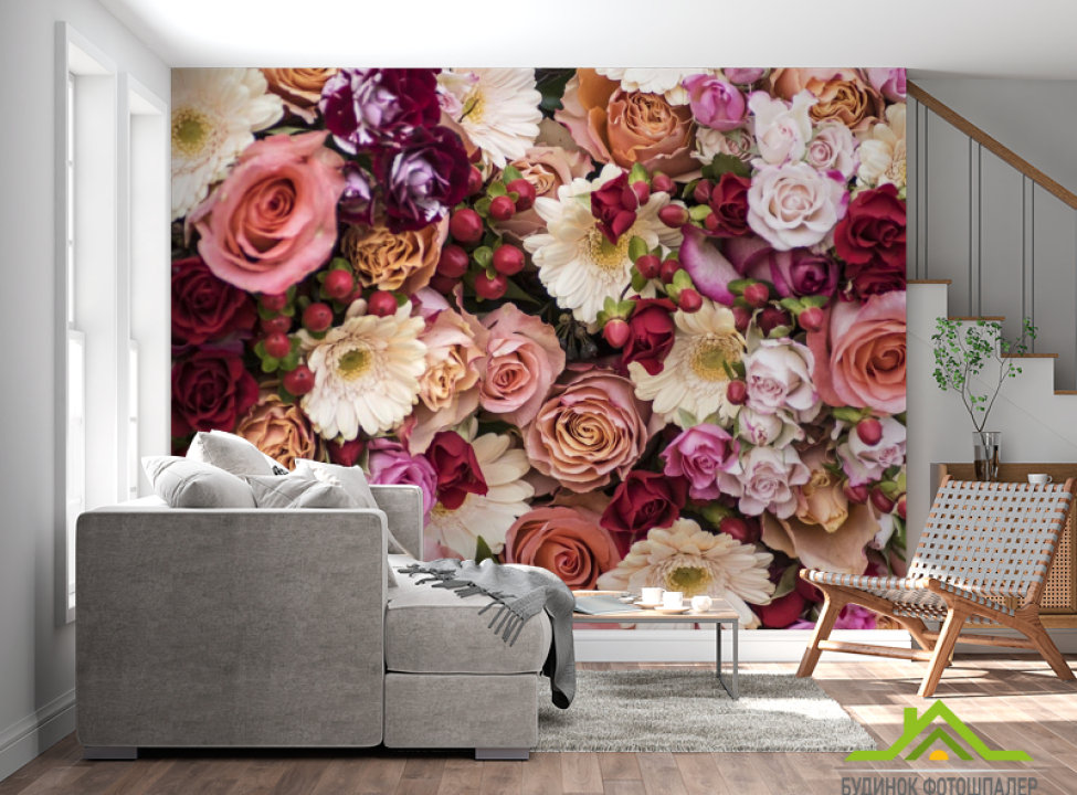 выбрать Фотообои цветы и ягоды Фотообои Цветы на стену