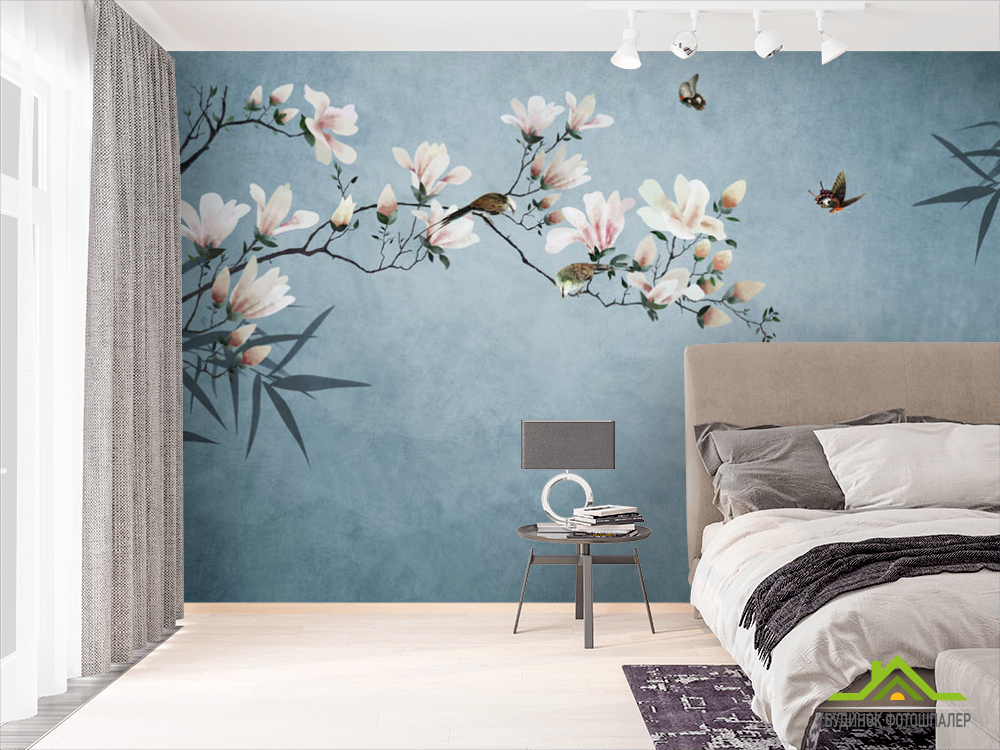 Фотошпалери Магнолія в східному стилі