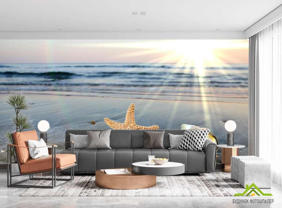 выбрать Фотошпалери Мушлі на березі Фотошпалери Природа на стіну