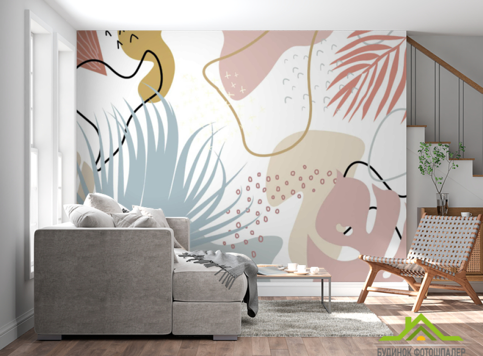 выбрать Фотообои в стиле Модерн, листья Фотообои Модерн на стену