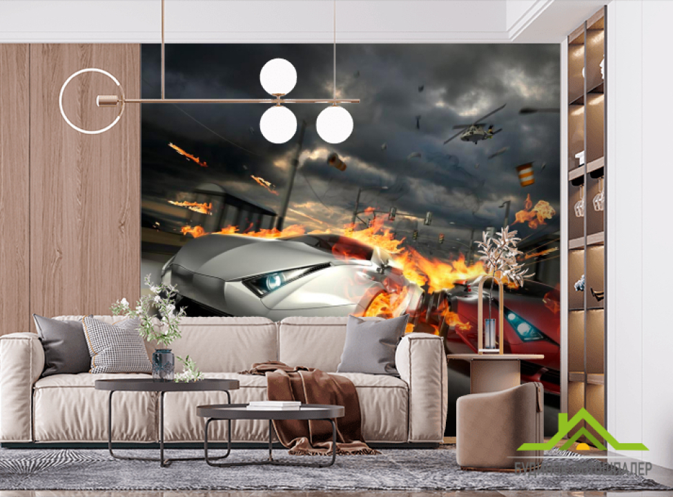 выбрать Фотошпалери Авто у вогнях Фотошпалери машини на стіну