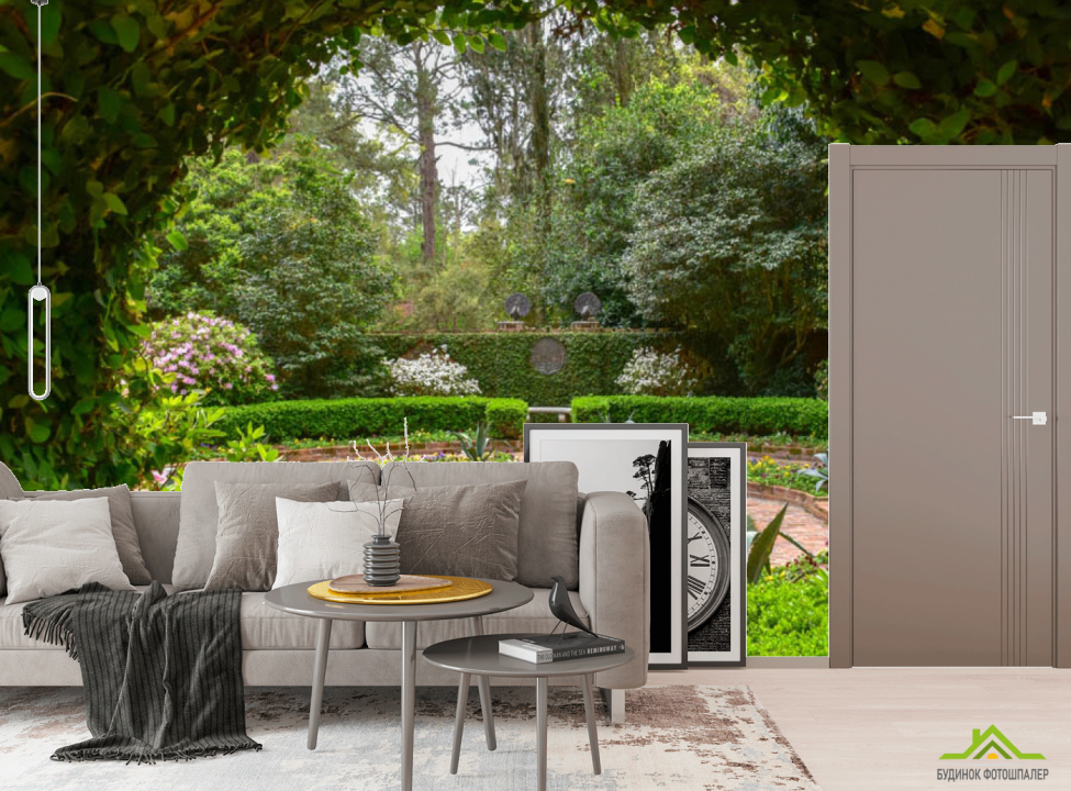 выбрать Фотообои Арка в саду  на стену