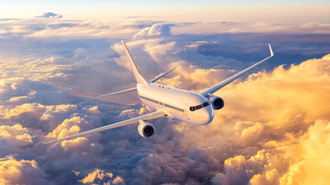 Фотошпалери літак в небі