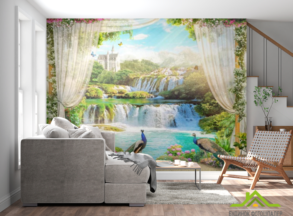 выбрать Фотошпалери Водоспад Фотошпалери Фрески на стіну