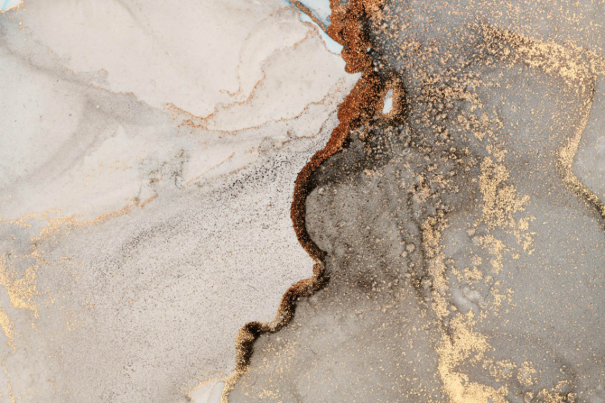 Фотошпалери Коричневий Fluid art