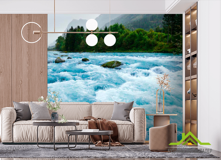 Фотообои Шторм в горах