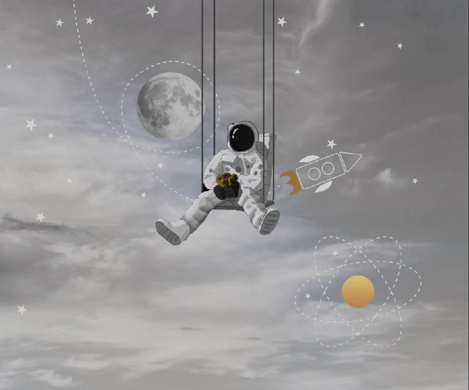 Фотообои космонавт