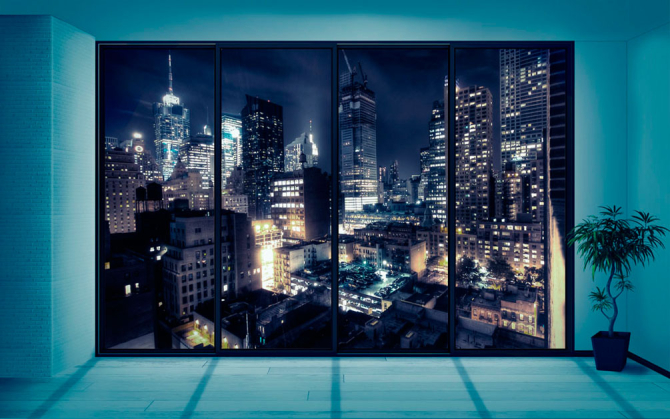 Фотообои Вид на ночной город