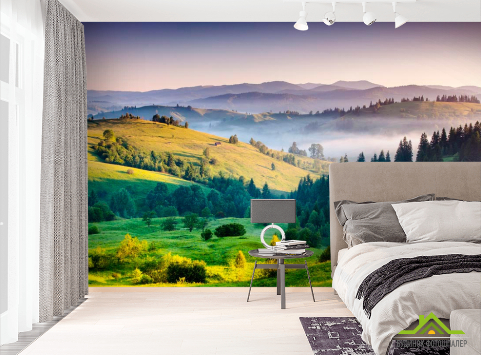выбрать Фотошпалери Туман в горах Фотошпалери Гори на стіну