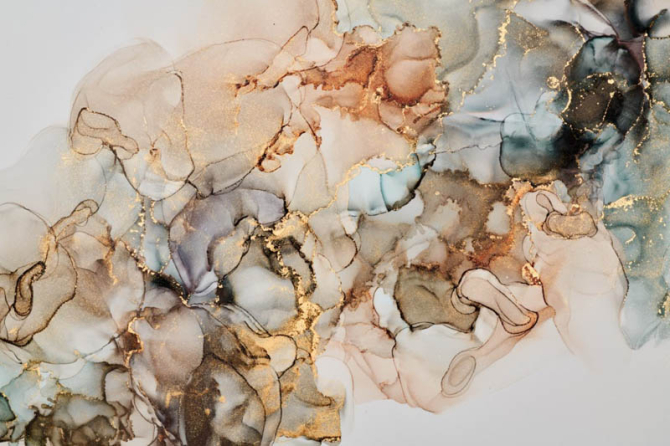 Фотошпалери Різнокольоровий fluid art