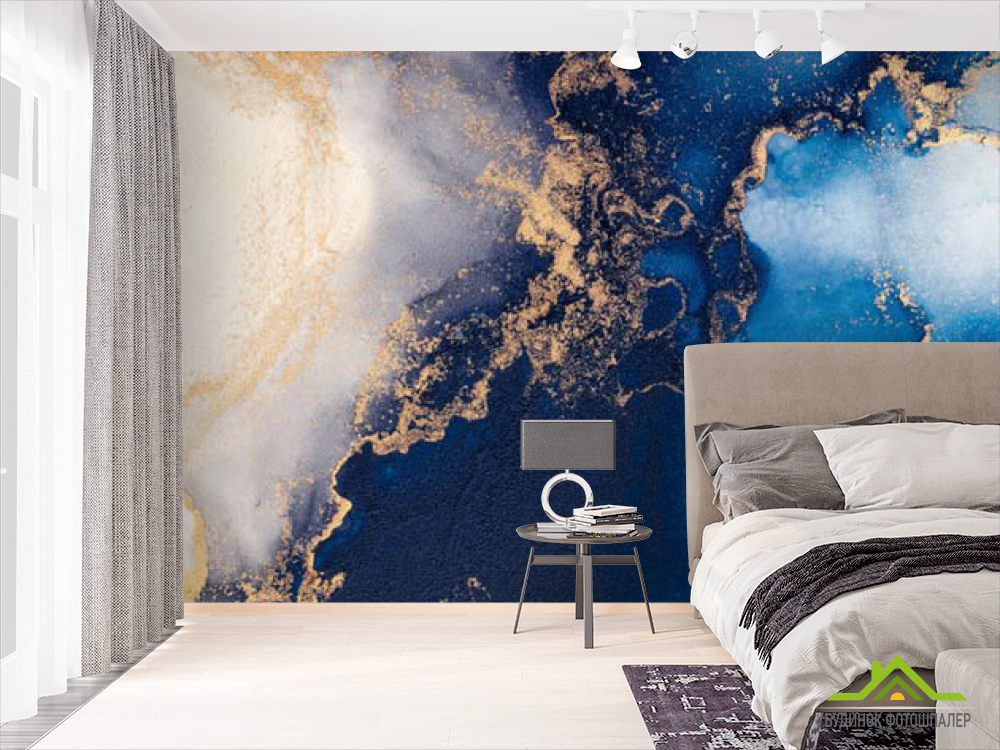 Фотошпалери Синій флюїд