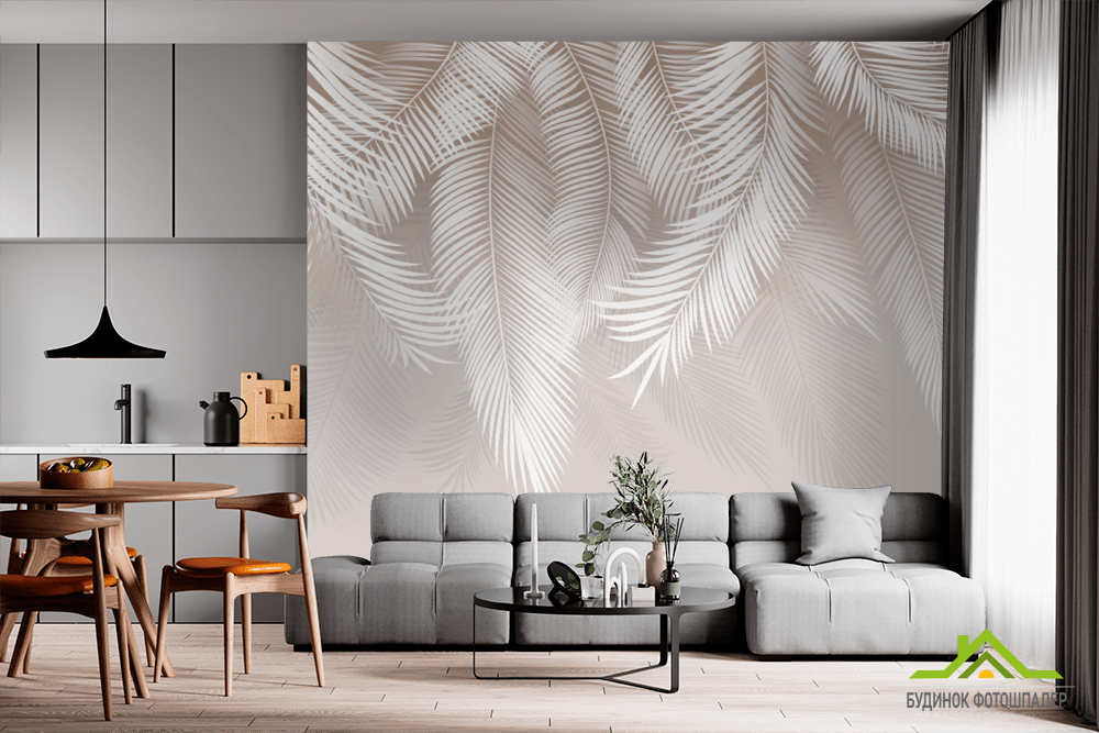 Фотошпалери тропічні листя