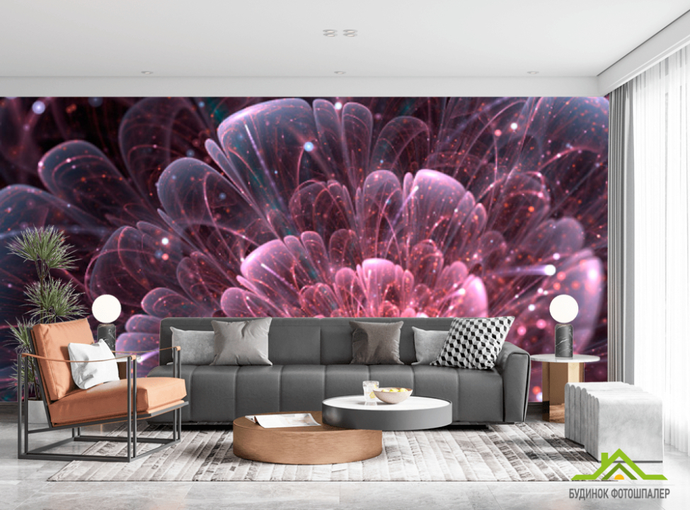 выбрать Фотообои Абстракционный цветок Фотообои цветы 3d на стену