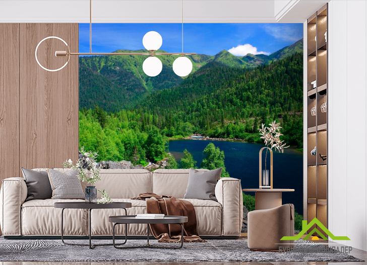 Фотошпалери Дихання гір, вода