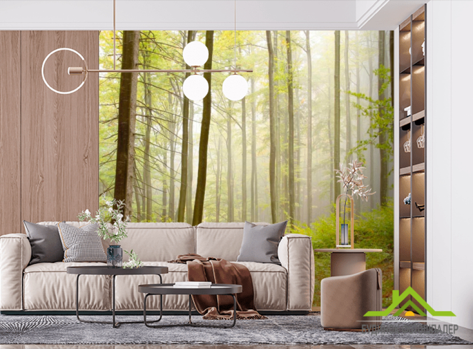 выбрать Фотообои Кусочек леса Фотообои лес на стену