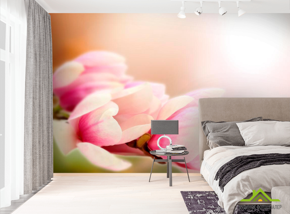 выбрать Фотообои Розовые цветы на дереве Фотообои Цветы на стену