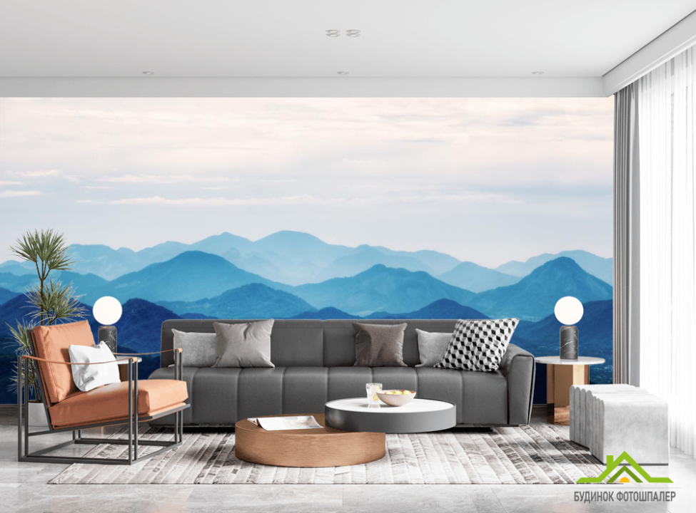выбрать Фотообои синие горы Фотообои в скандинавском стиле на стену