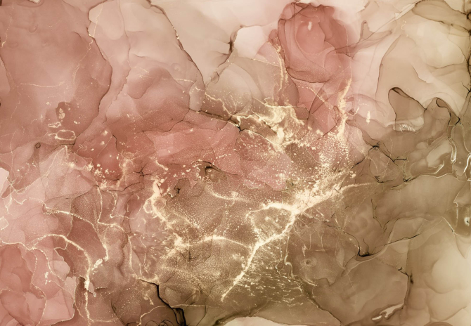 Фотошпалери Персиковий Fluid art