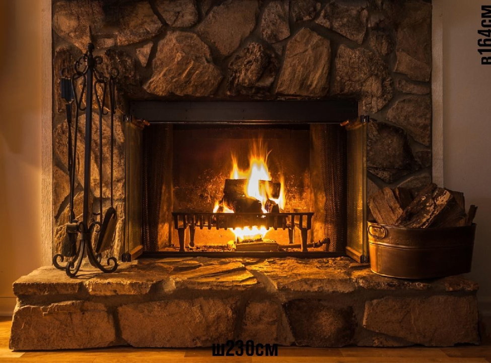 выбрать Камин Готовые фотообои на стену