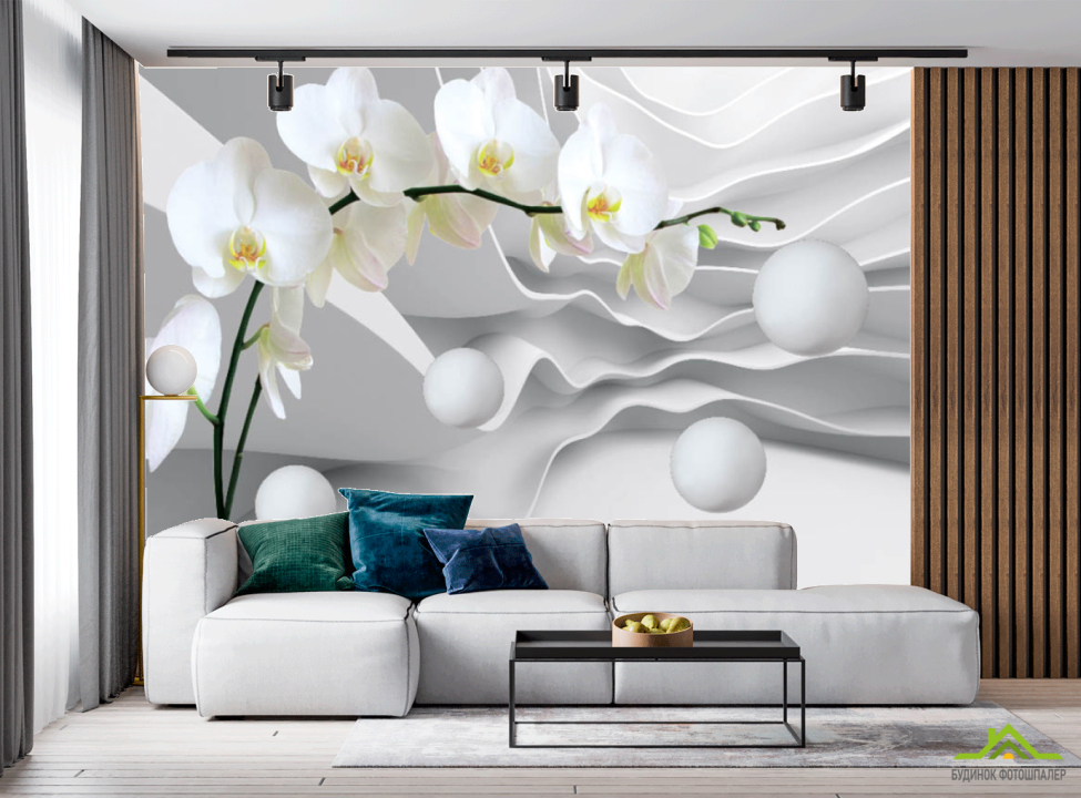 выбрать Фотообои Орхидея 3д Фотообои в гостиную на стену