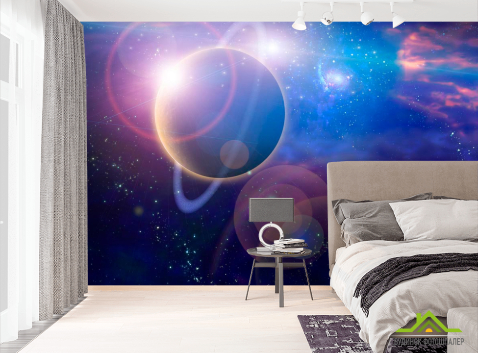 выбрать Фотообои Планета и млечный путь Фотообои Космос на стену