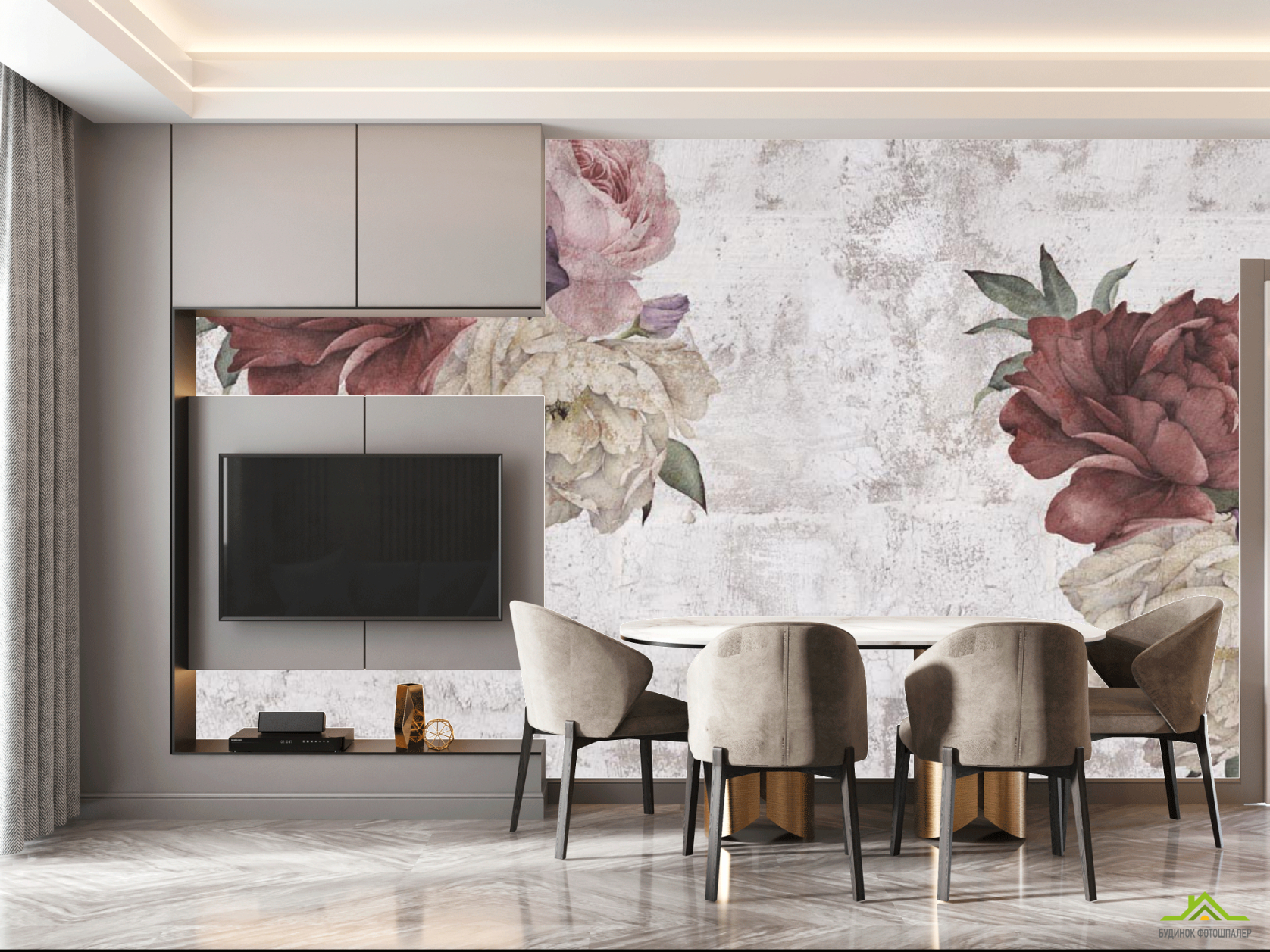 Фотошпалери Півонії