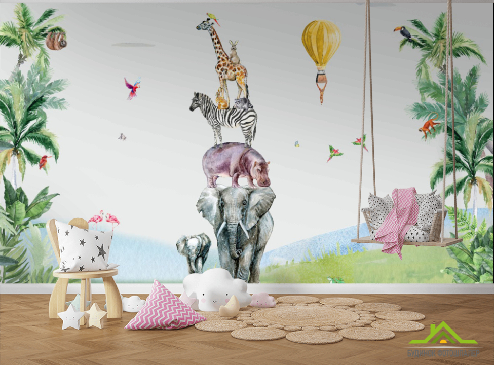 выбрать Фотообои животные Фотообои Little kids на стену