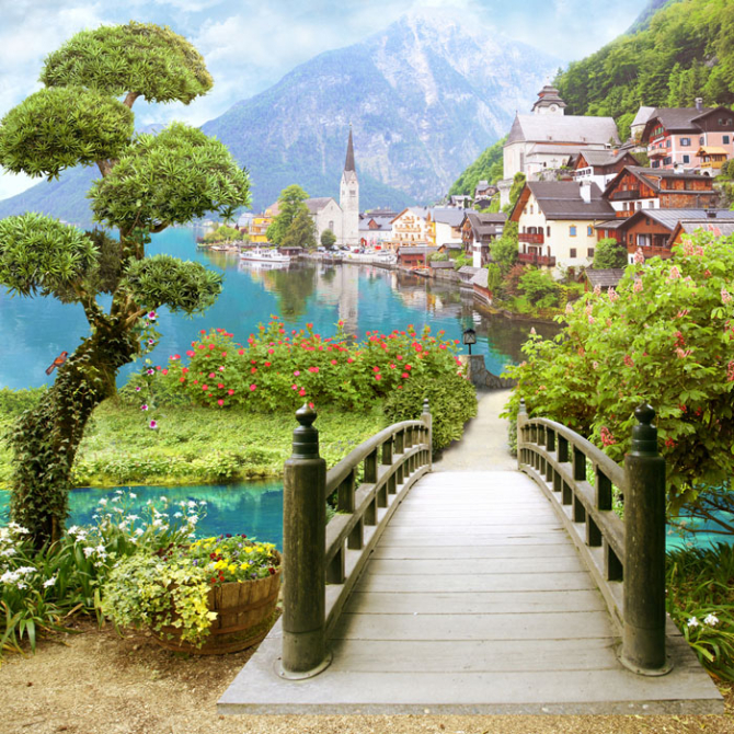 Фотошпалери Фреска Австрія