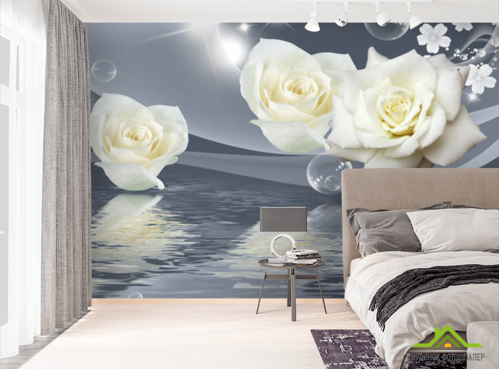 выбрать Фотообои цветы на воде Фотообои разные на стену