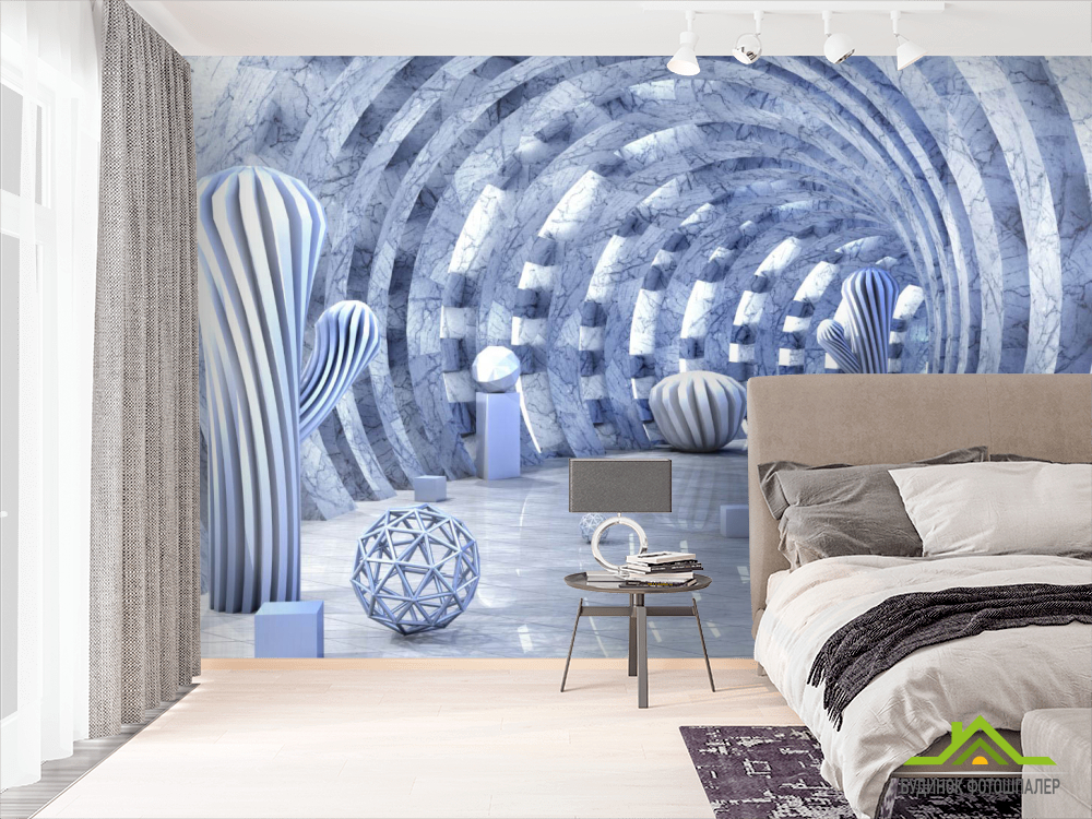 Фотообои Fluid art разноцветный