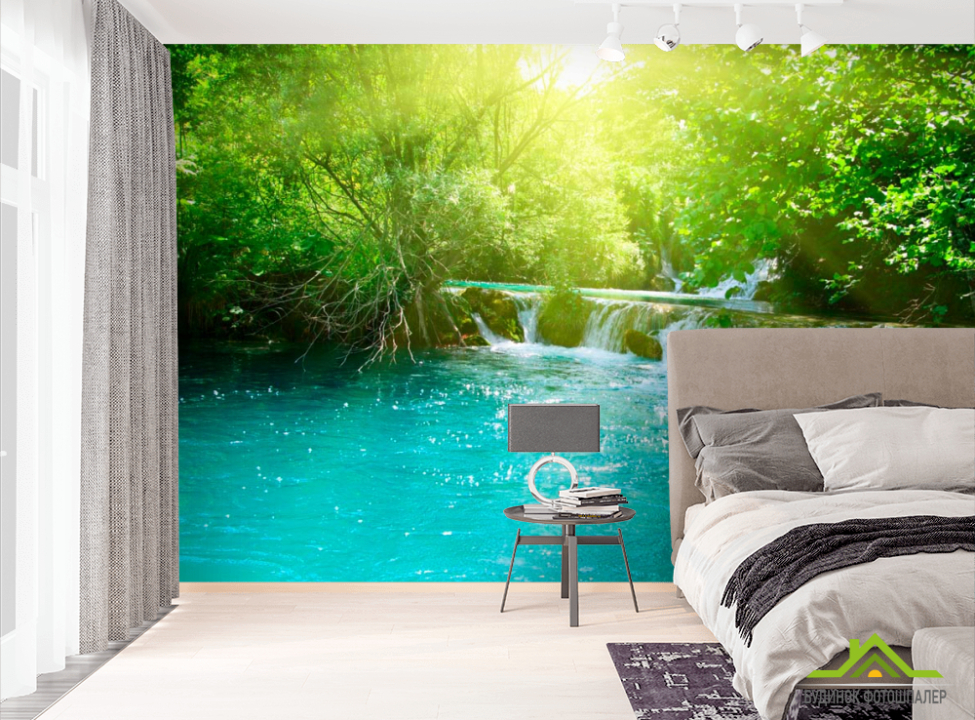 выбрать Фотообои Водичка и деревья Фотообои Водопад на стену