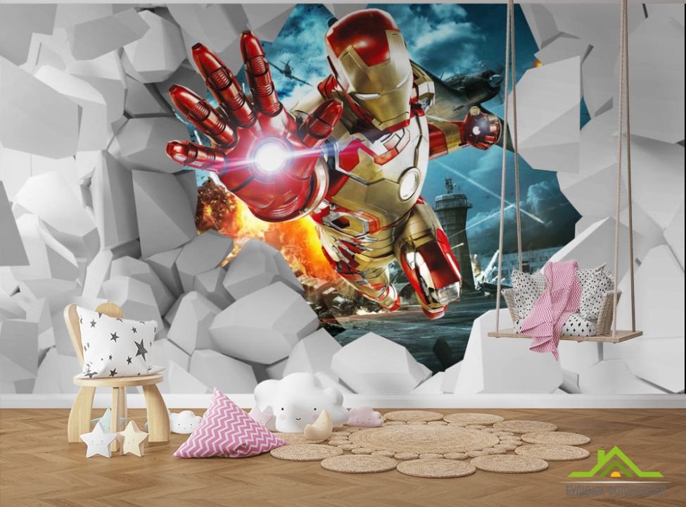 выбрать Фотошпалери Залізна людина Фотообої для підлітка на стіну