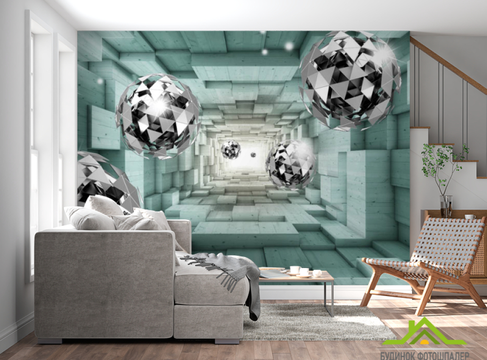 выбрать Фотообои Шары серые Фотообои 3Д на стену