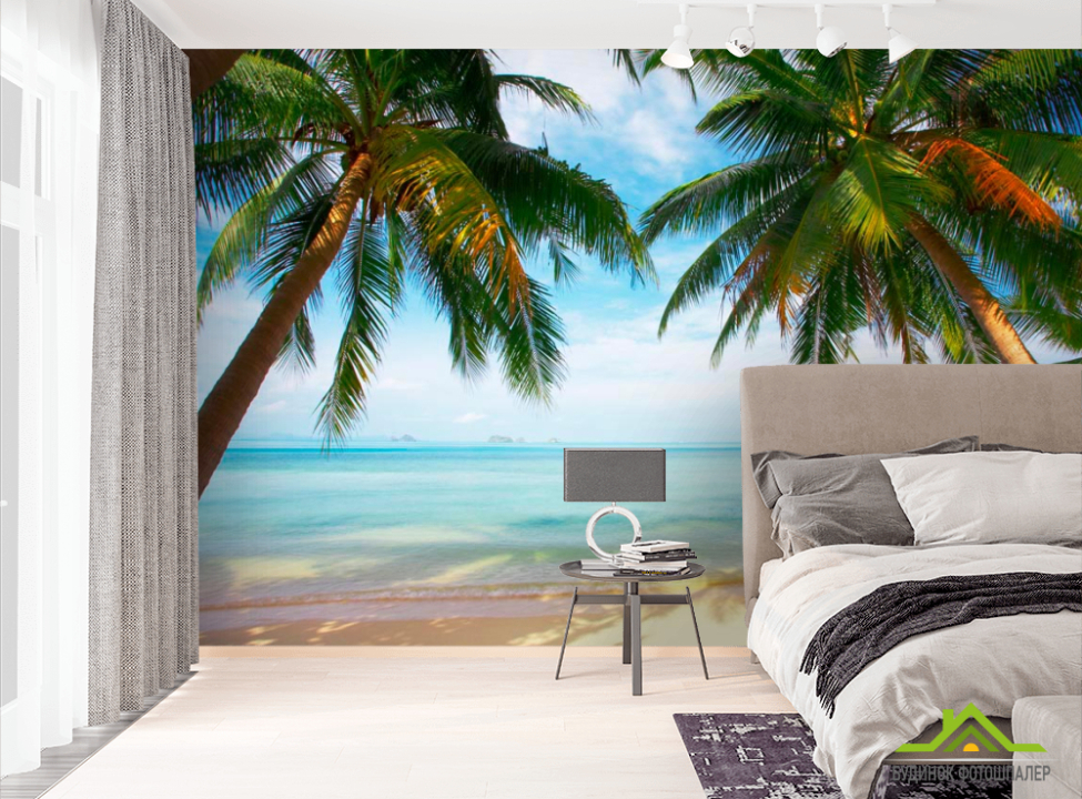 выбрать Фотообои Две пальмы, пляж Фотообои Пляж на стену