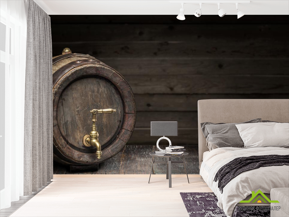 Фотошпалери бочка з краником