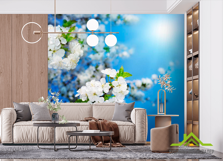 Фотообои Цветущие весной персики