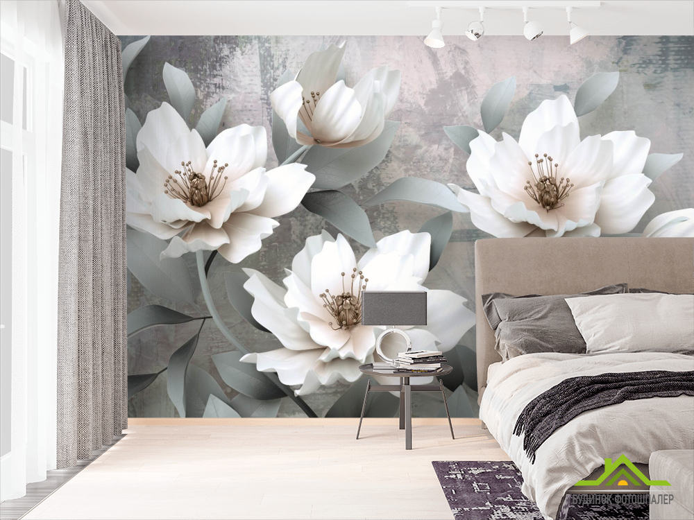 Фотошпалери 3Д квіти