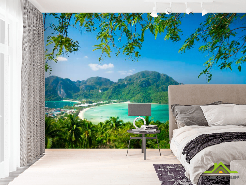 Фотошпалери Коса і пальми