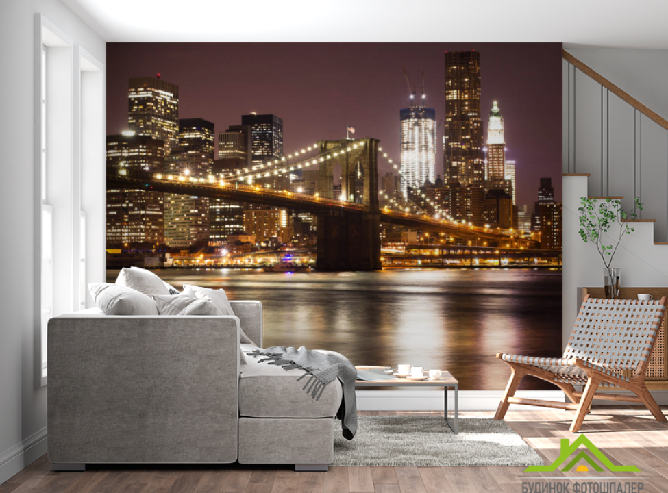 выбрать Фотообои Ночной Нью Йорк Фотообои Город на стену